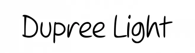 Dupree Light  Fuentes Gratis Descargar