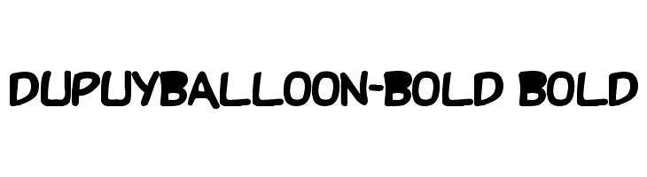 DupuyBALloon-Bold Bold Font