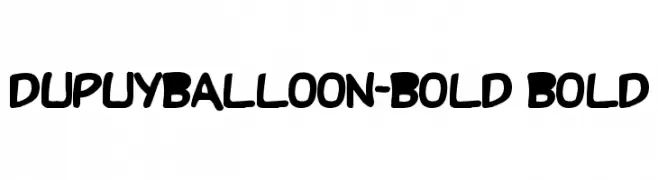 DupuyBALloon-Bold Bold  Fuentes Gratis Descargar