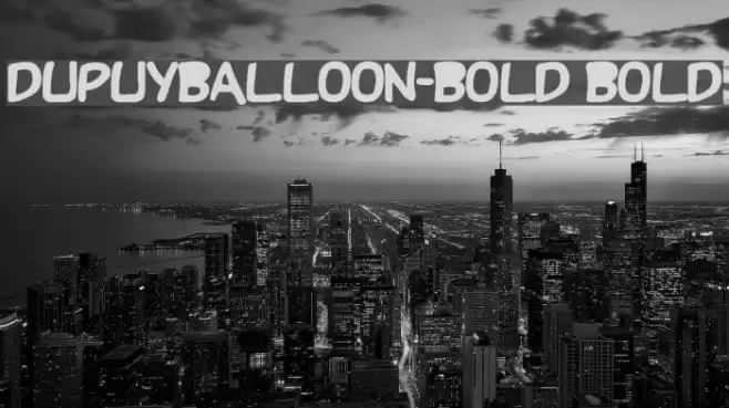 DupuyBALloon-Bold Bold Font examples