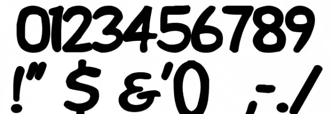 DupuyBALloon Bold Font OTHER CHARS