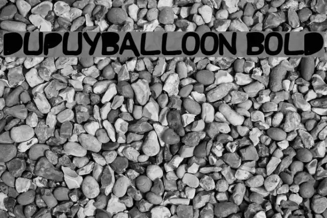 DupuyBALloon Bold Font examples