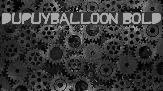 DupuyBALloon Bold Font examples