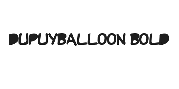 DupuyBALloon Bold Logo