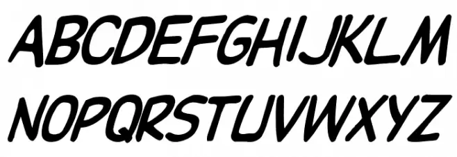 DupuyBALloon-Italic Italic Schriftart Groß