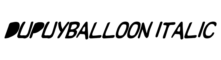 DupuyBALloon Italic Font