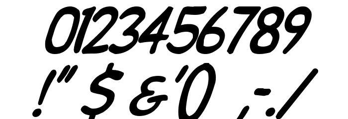 DupuyBALloon Italic Шрифта ДРУГИЕ символов