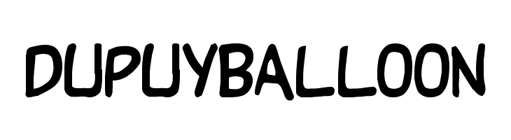 DupuyBALloon  Frei Schriftart Herunterladen