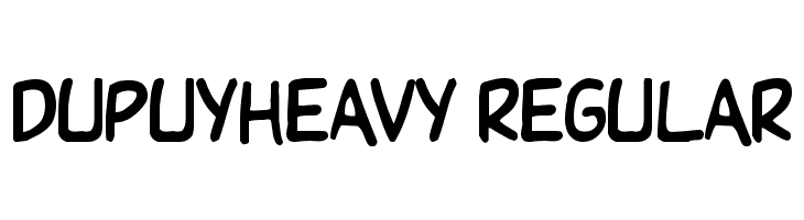 DupuyHeavy Regular Font