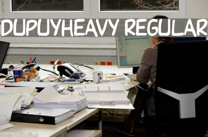 DupuyHeavy Regular Font examples