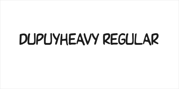 DupuyHeavy Regular Logo
