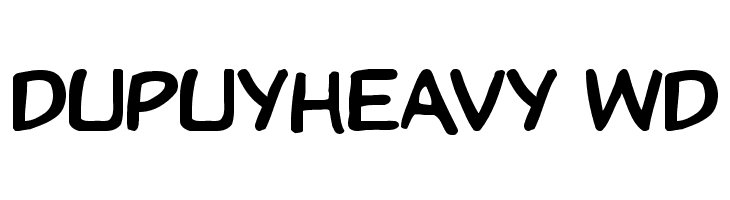 DupuyHeavy Wd Font