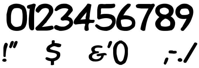DupuyHeavy Wd Font OTHER CHARS