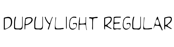 DupuyLight Regular  font caratteri gratis