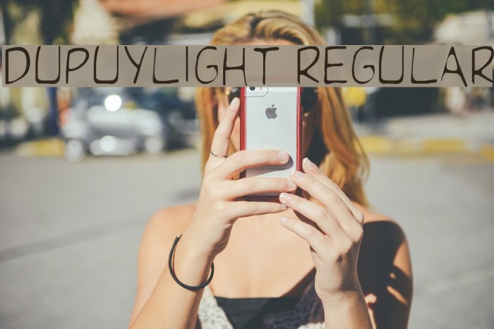 DupuyLight Regular Font examples