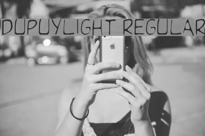 DupuyLight Regular Example 3