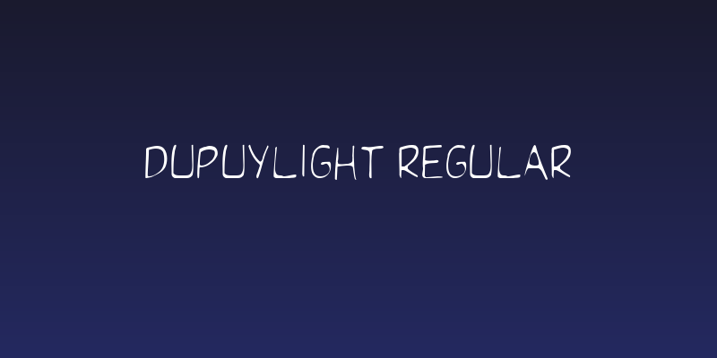DupuyLight Regular Social Header