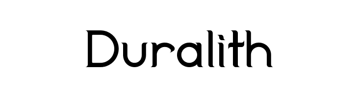 Duralith Font