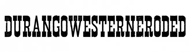 Durango Western Eroded  font caratteri gratis