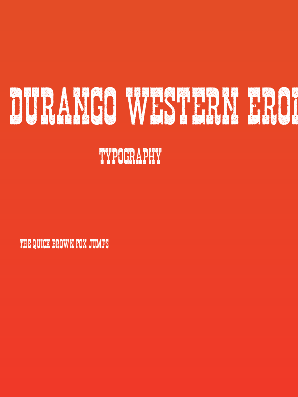 Durango Western Eroded Poster