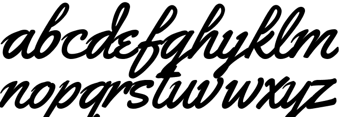 Durango Font LOWERCASE