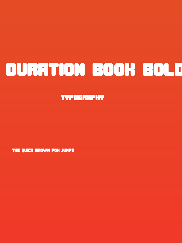 Duration Book Bold Poster