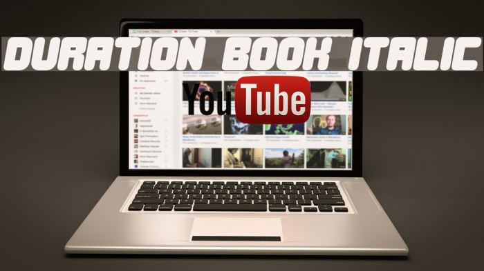 Duration Book Italic Font examples