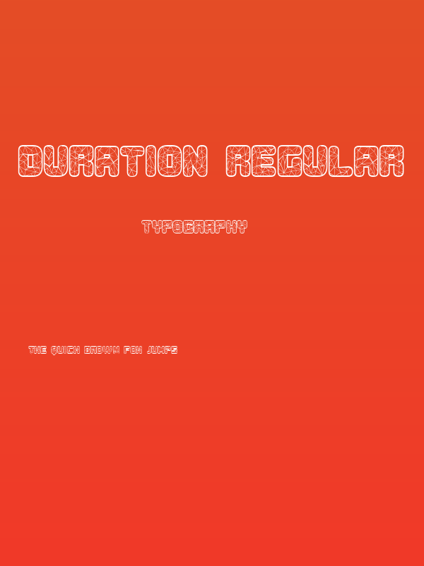 Duration Regular Poster