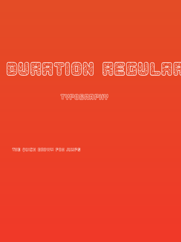 Duration Regular Poster
