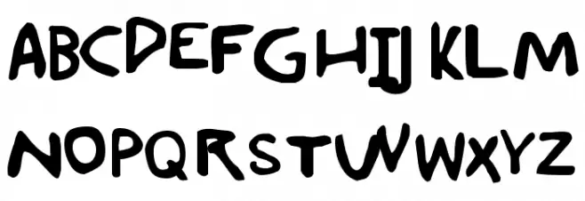 Durchgeknallt Schriftart Groß