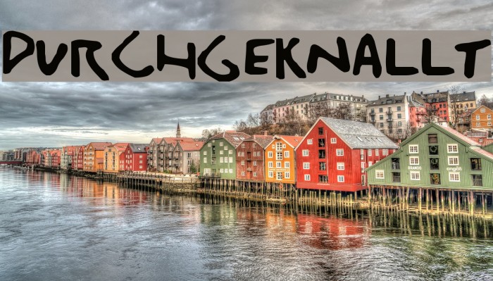 Durchgeknallt Font examples