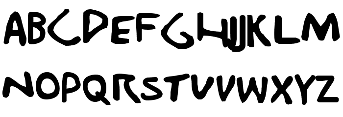 Durchgeknallt Font LOWERCASE