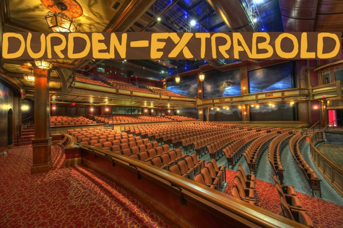 Durden-ExtraBold Font examples