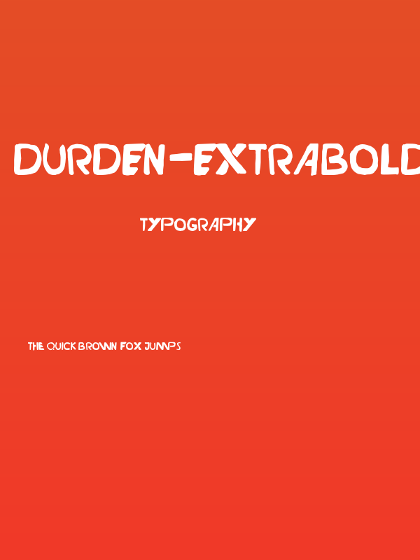 Durden-ExtraBold Poster