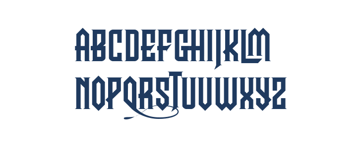Durendal & Oliphant Regular Uppercase
