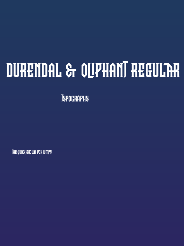 Durendal & Oliphant Regular Poster