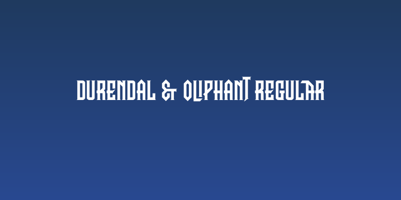 Durendal & Oliphant Regular Social Header