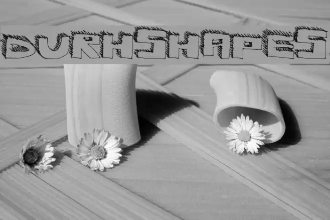 DurhShapes Font examples