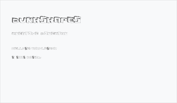 DurhShapes Business Card