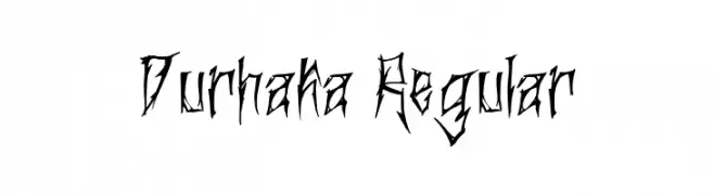 Durhaka Regular  フリーフォントのダウンロード