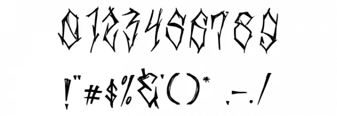 Durhaka Regular Fuentes OTROS CHARS