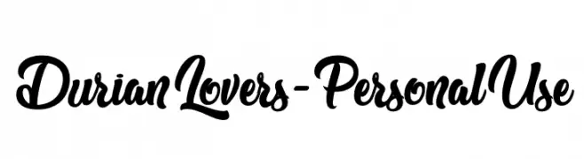 Durian Lovers - Personal Use  baixar fontes gratis