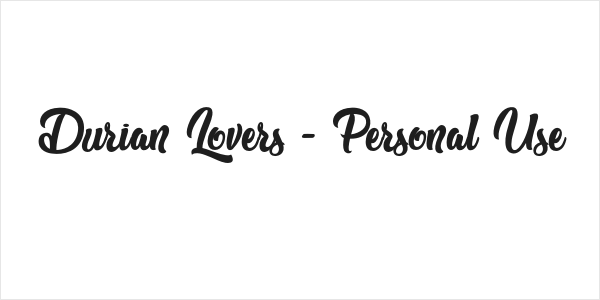 Durian Lovers - Personal Use Logo