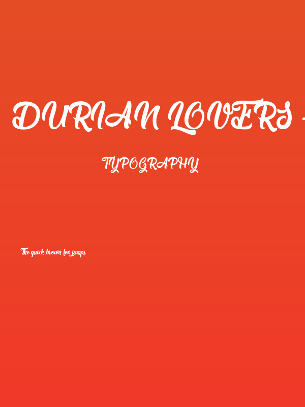 Durian Lovers - Personal Use Poster