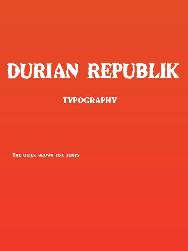 Durian Republik Poster