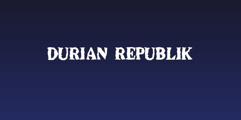 Durian Republik Social Header