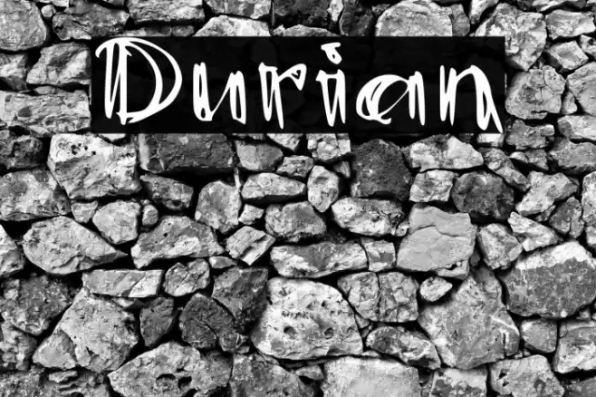 Durian Font examples