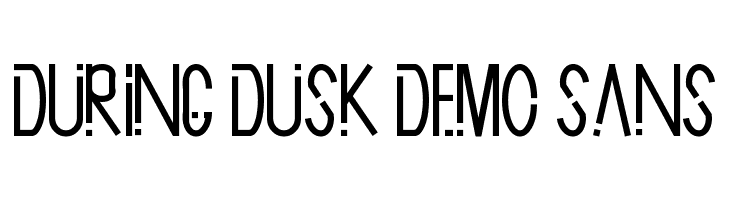 During Dusk Demo Sans  font caratteri gratis