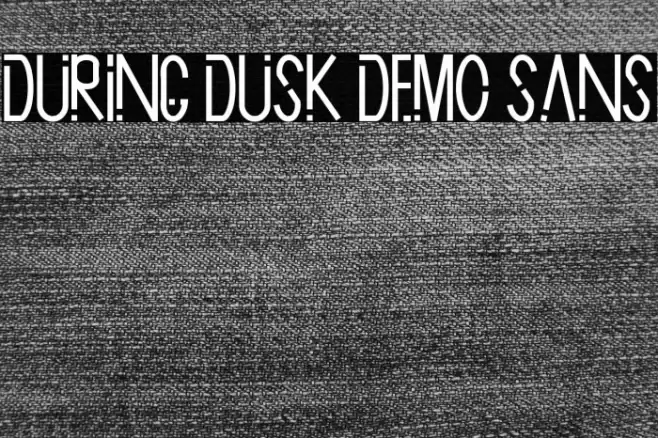 During Dusk Demo Sans Polices examples