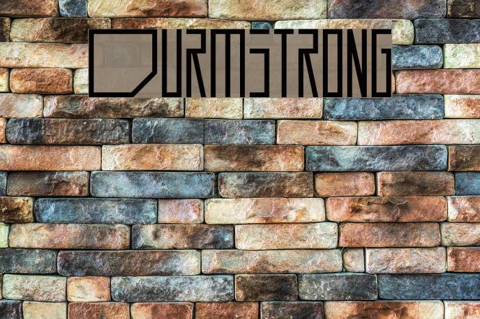 Durmstrong Font examples